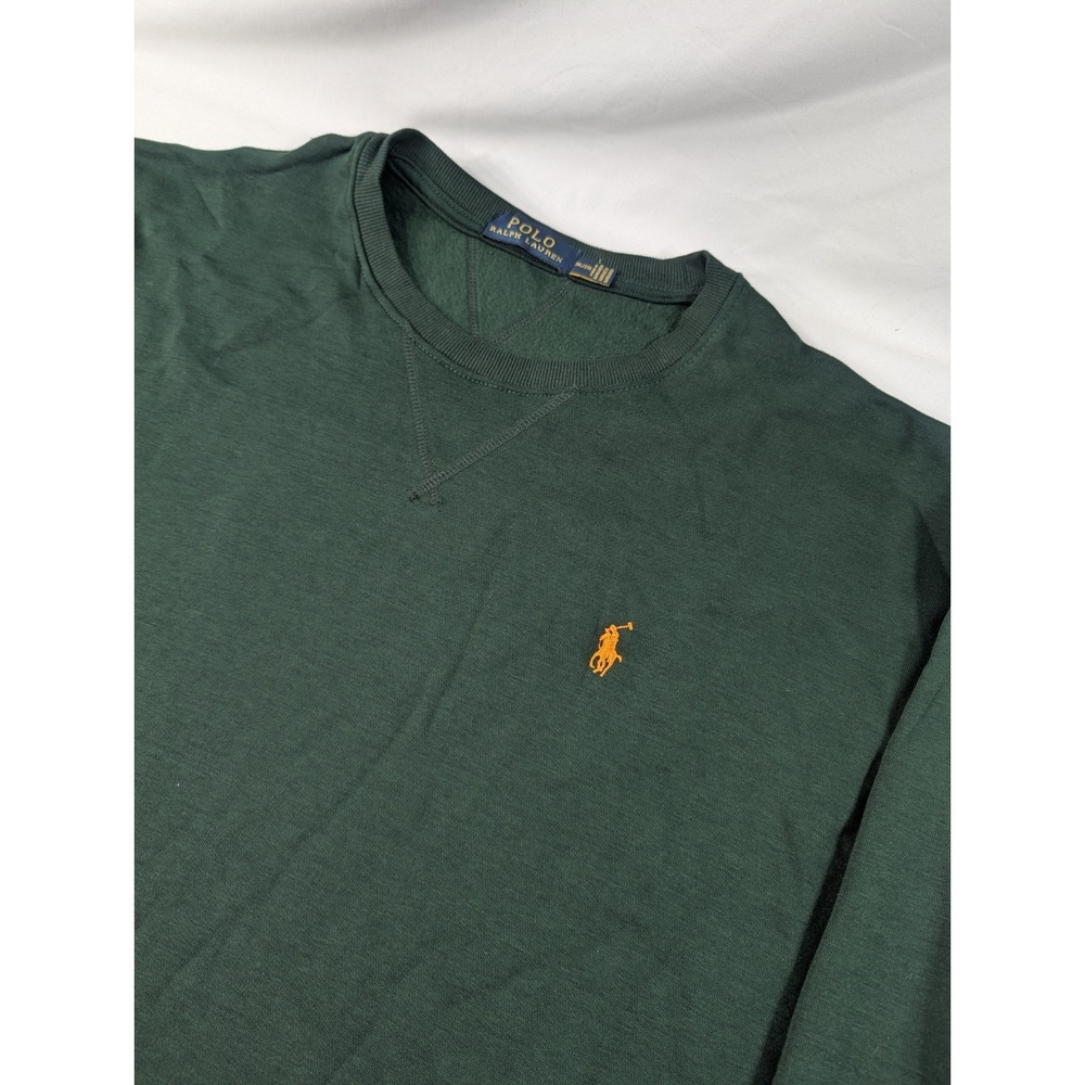 Polo Ralph Lauren Sweatshirt Mens 3XL Big Soft Green Pony Fleece Pullover